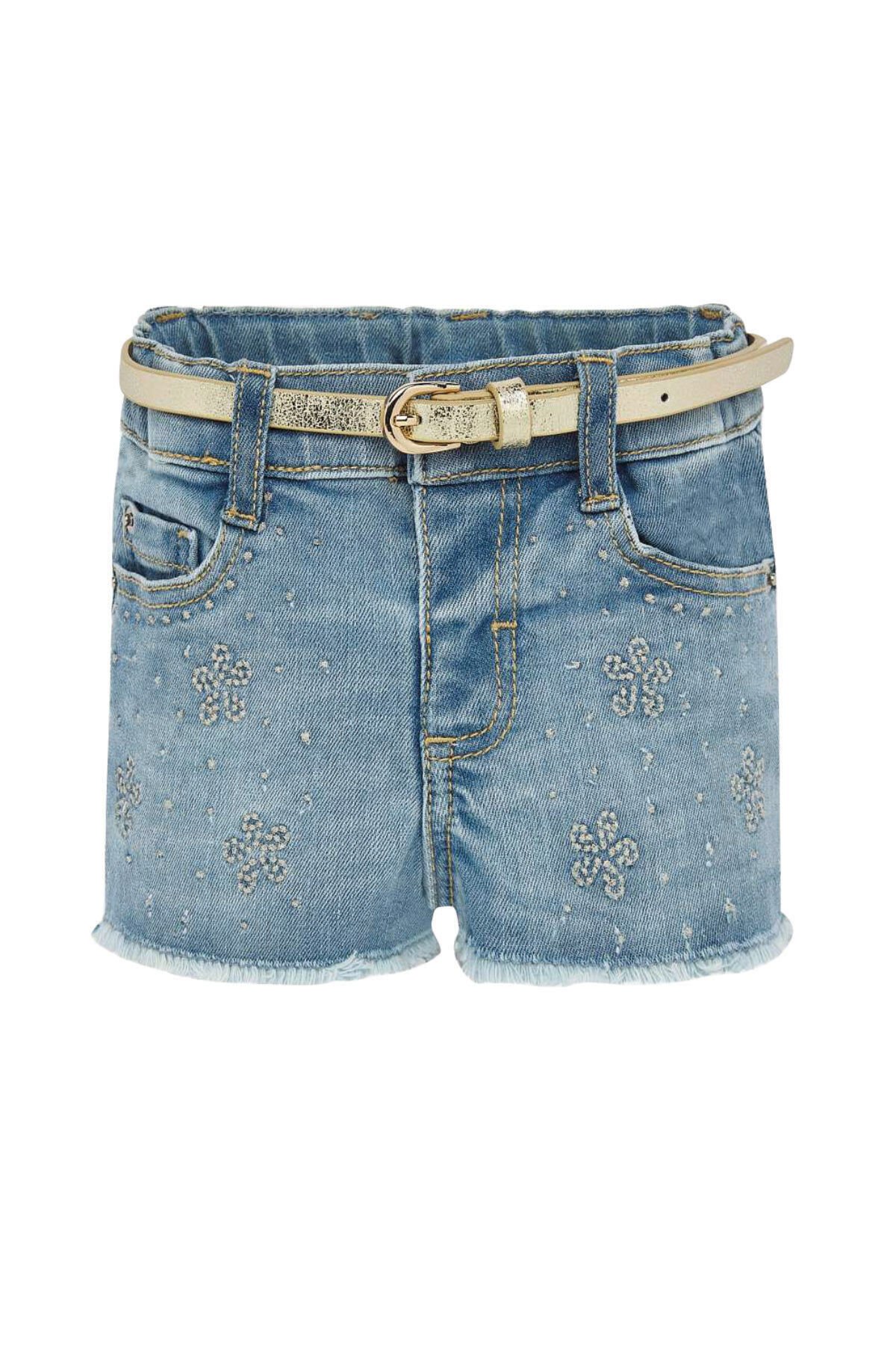 KIZ BEBEK DENIM ŞORT