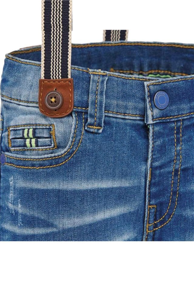 DENIM ASKILI ERKEK BEBEK ŞORT