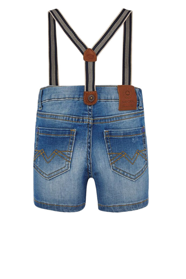 DENIM ASKILI ERKEK BEBEK ŞORT